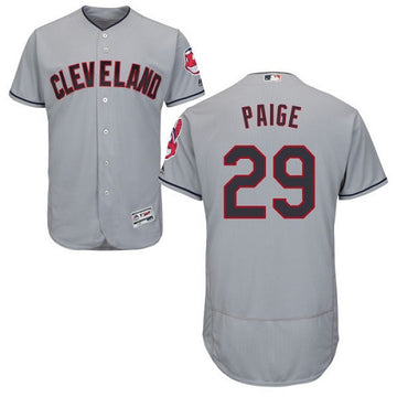 Satchel Paige Cleveland Guardians gray jersey