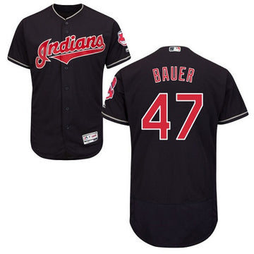 Trevor Bauer Cleveland Guardians navy jersey
