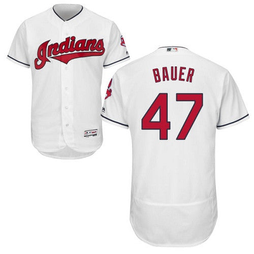 Trevor Bauer Cleveland Guardians white jersey