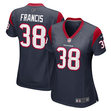 Jacobi Francis Houston Texans navy Game jersey