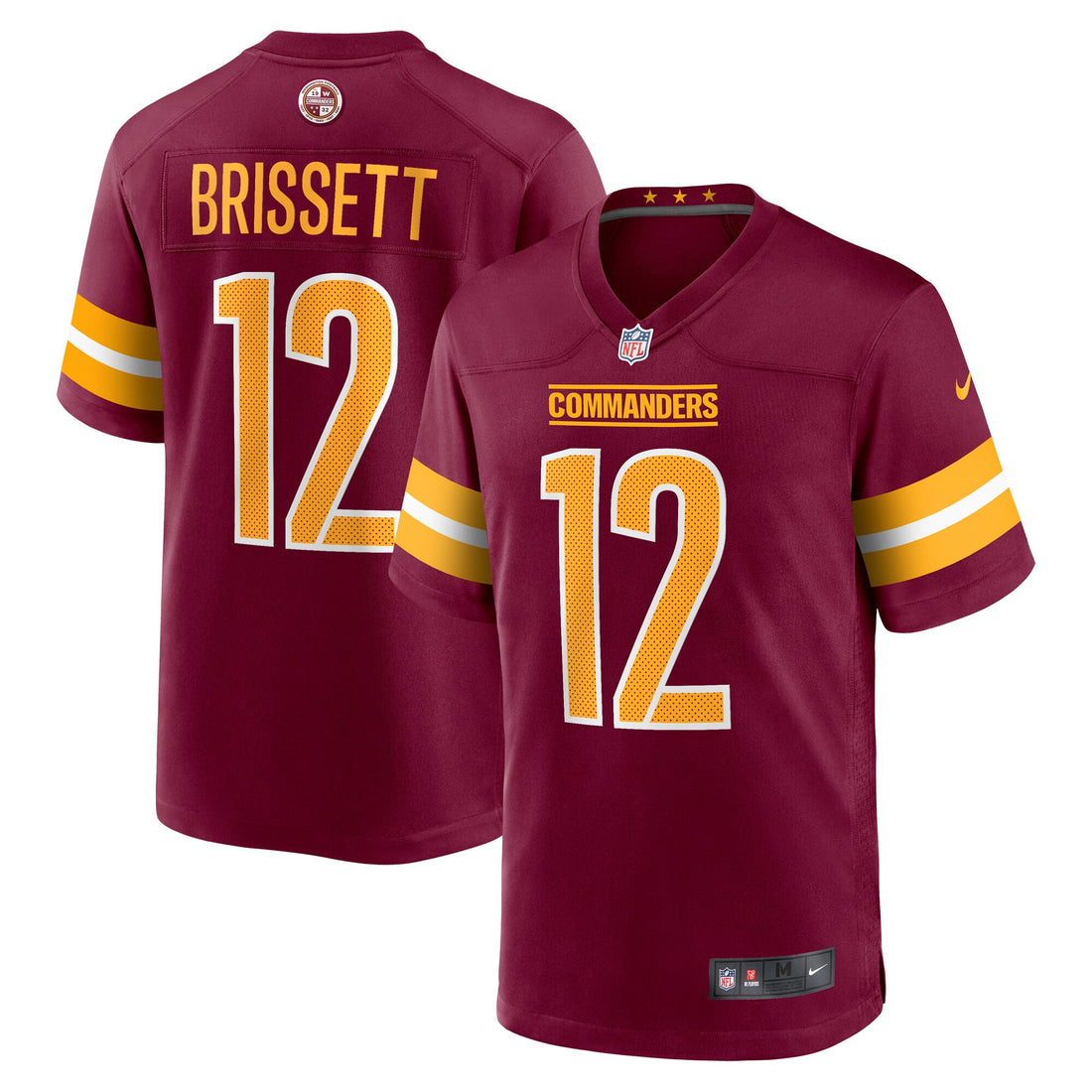 Jacoby Brissett Washington Commanders burgundy Game jersey