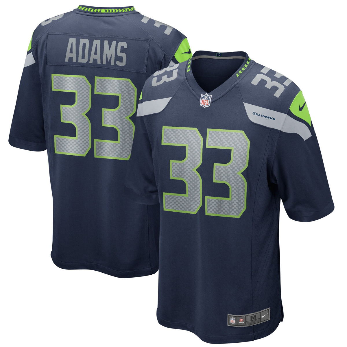 Jamal Adams Seattle Seahawks navy Game jersey