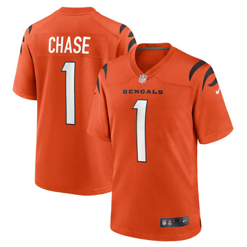 Ja'marr Chase Cincinnati Bengals orange Alternate jersey