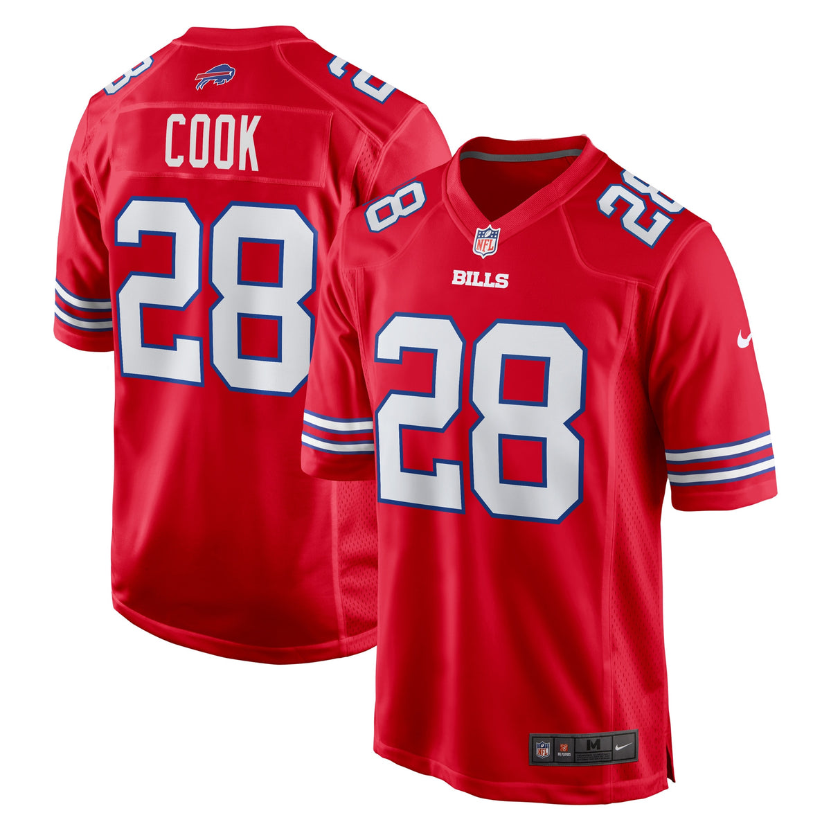 James Cook Buffalo Bills red Alternate jersey