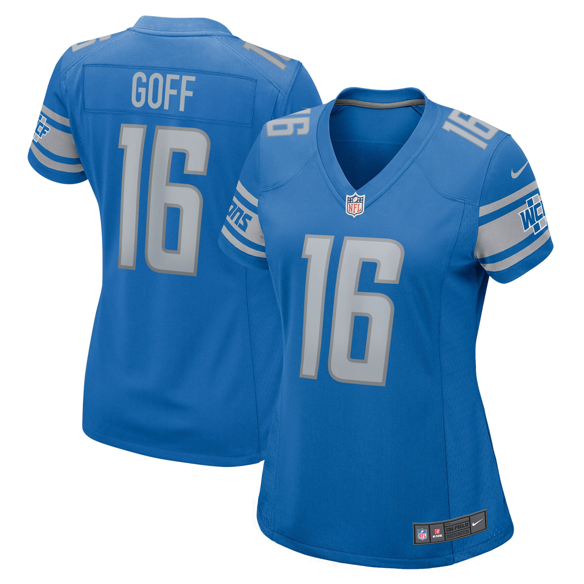 Jared Goff Detroit Lions blue jersey