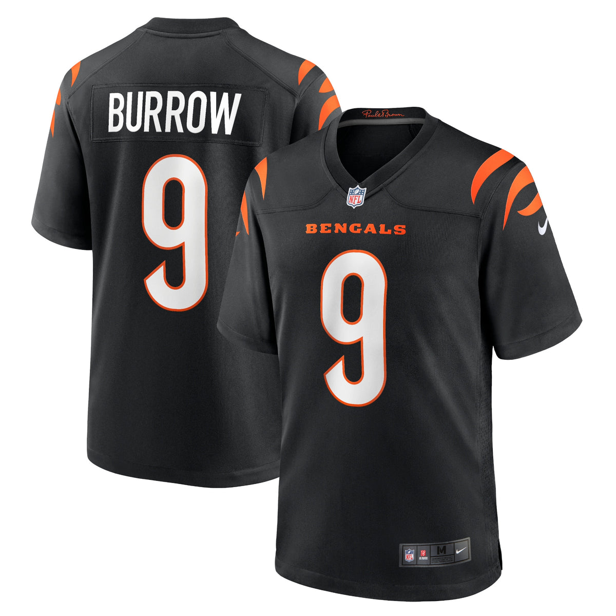 Joe Burrow Cincinnati Bengals black jersey