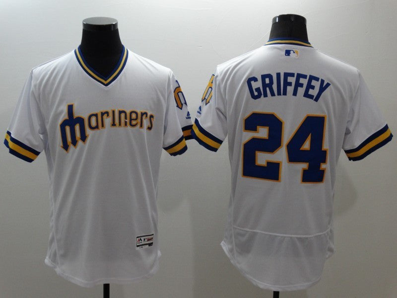 Ken Griffey Seattle Mariners white jersey
