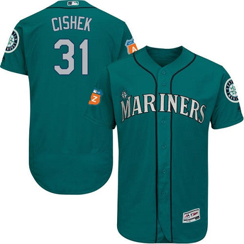 Steve Cishek Seattle Mariners green jersey