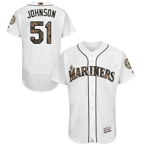 Randy Johnson Seattle Mariners white Authentic jersey