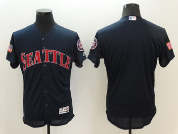 Custom Seattle Mariners navy Fashion jersey