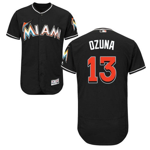 Marcell Ozuna Miami Marlins black jersey