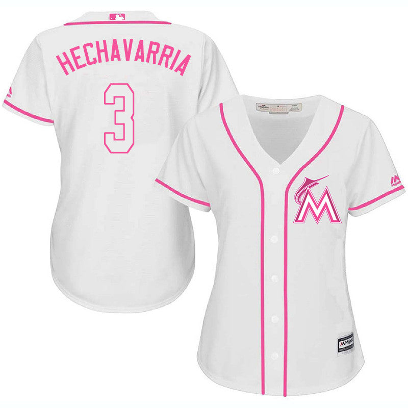 Adeiny Hechavarria Miami Marlins white jersey