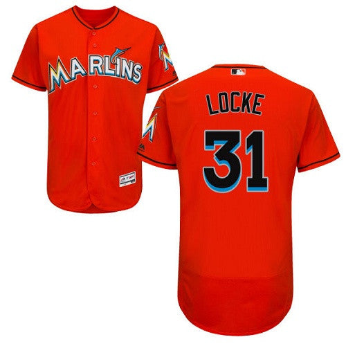 Jeff Locke Miami Marlins orange jersey