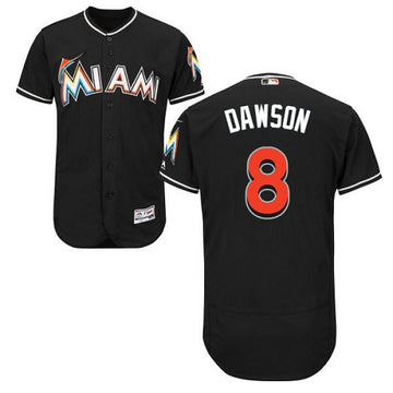 Andre Dawson Miami Marlins black jersey