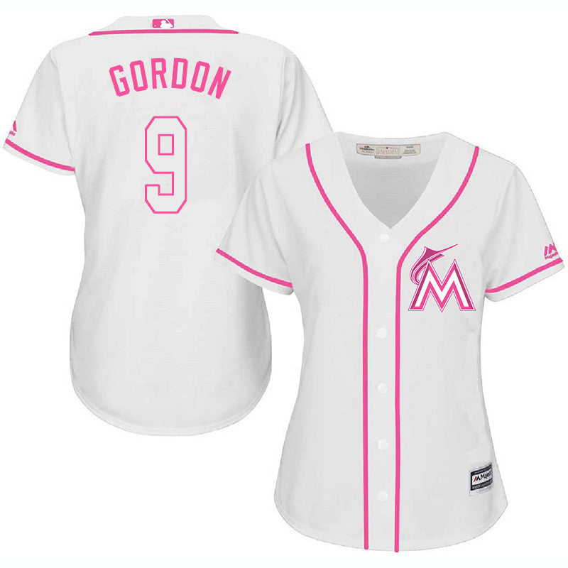 Dee Gordon Miami Marlins white jersey