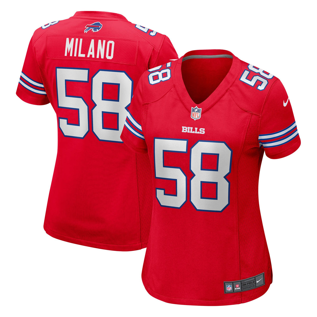 Matt Milano Buffalo Bills red jersey