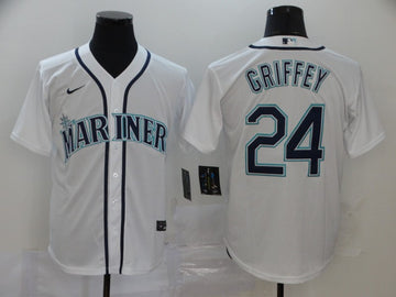 Ken Griffey Seattle Mariners white jersey