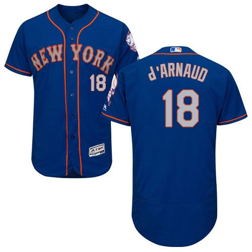 Travis D'Arnaud New York Mets blue Alternate jersey
