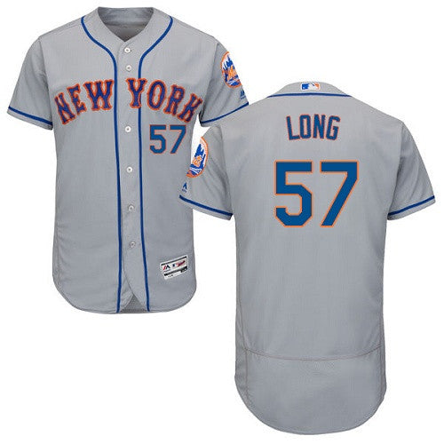 Kevin Long New York Mets gray jersey