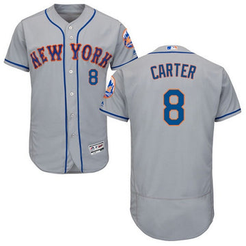 Gary Carter New York Mets gray jersey