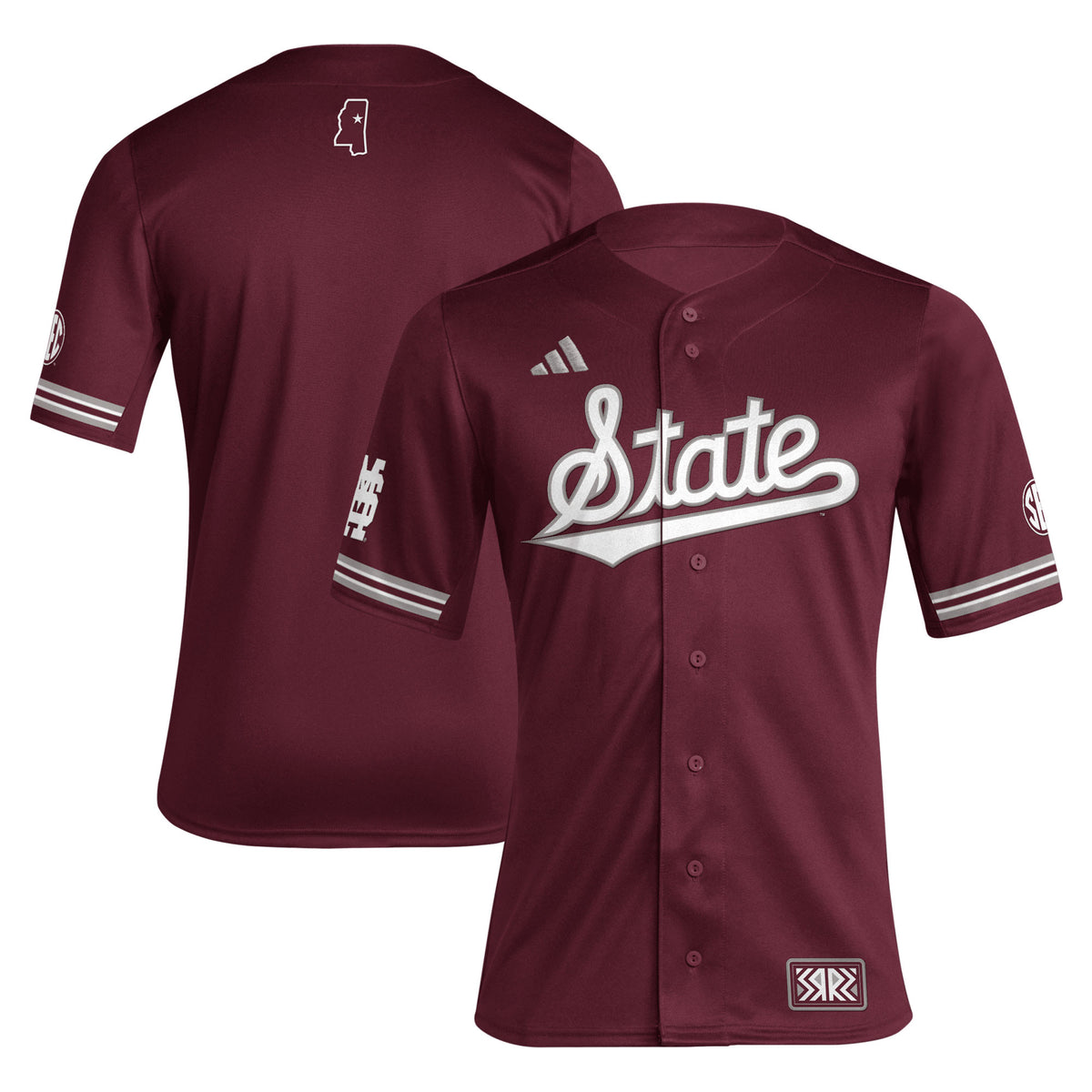 Mississippi State Bulldogs maroon Reverse Retro jersey