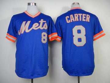 New York Mets blue Throwback jersey