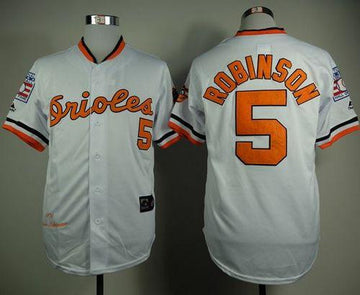 Baltimore Orioles white Throwback jersey