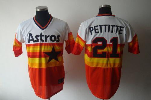 Andy Pettitte Houston Astros white Throwback jersey