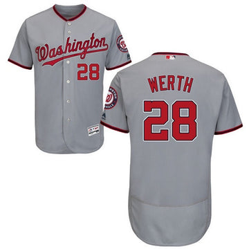 Jayson Werth Washington Nationals gray jersey