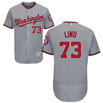Adam Lind Washington Nationals gray jersey