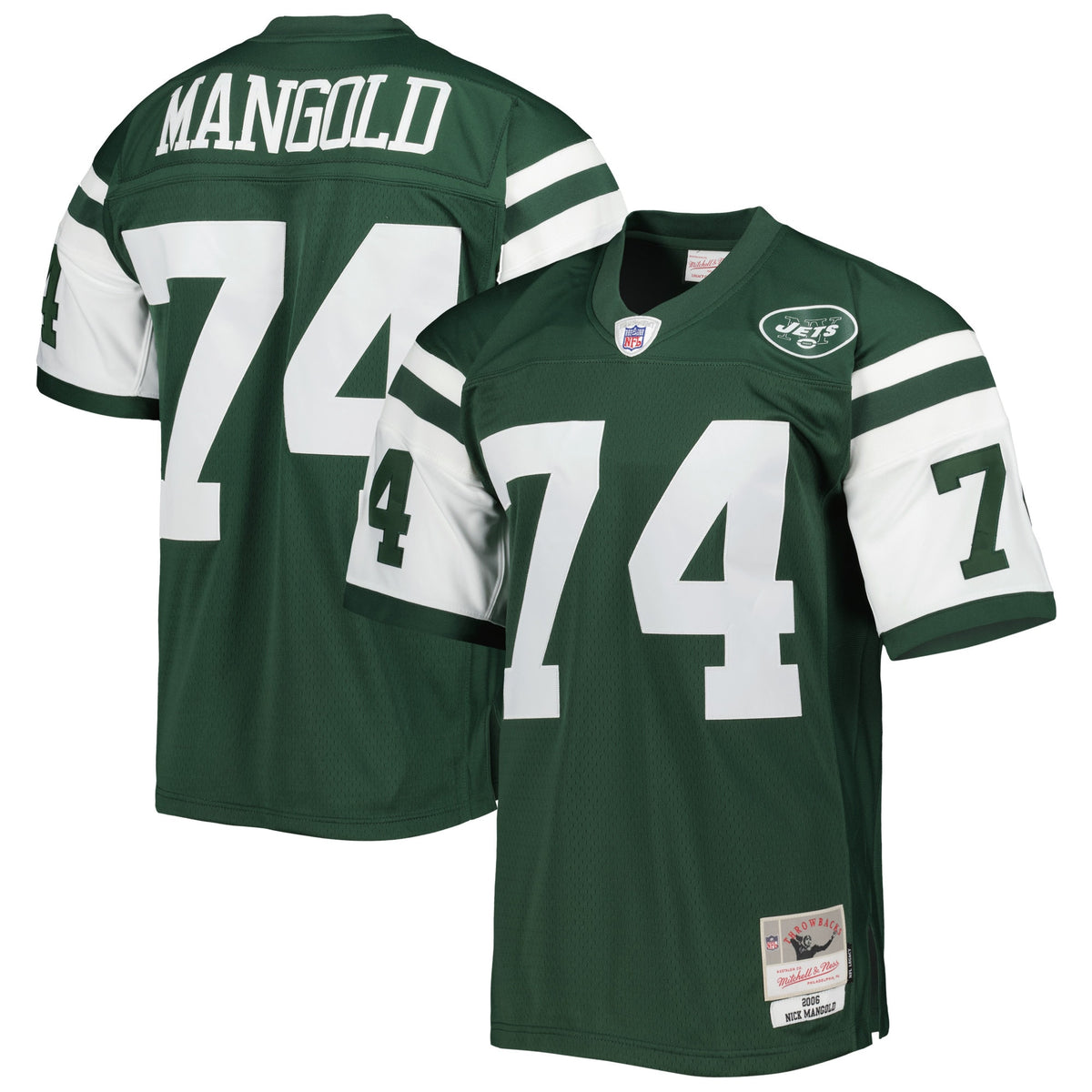 Nick Mangold New York Jets green jersey
