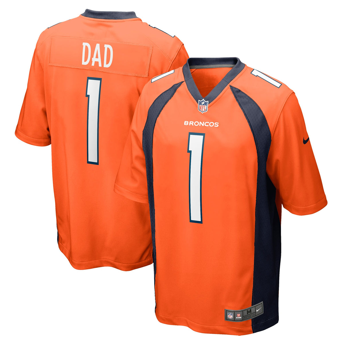 Number Denver Broncos orange jersey