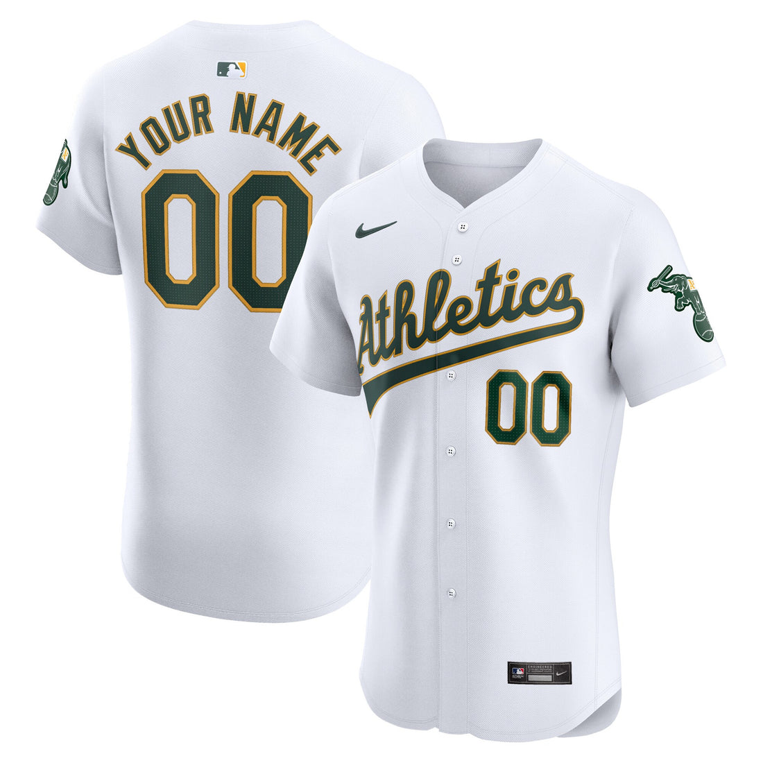 Oakland Athletics white Elite jersey