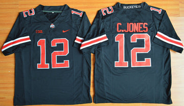 C.Jones New Ohio State Buckeyes black jersey