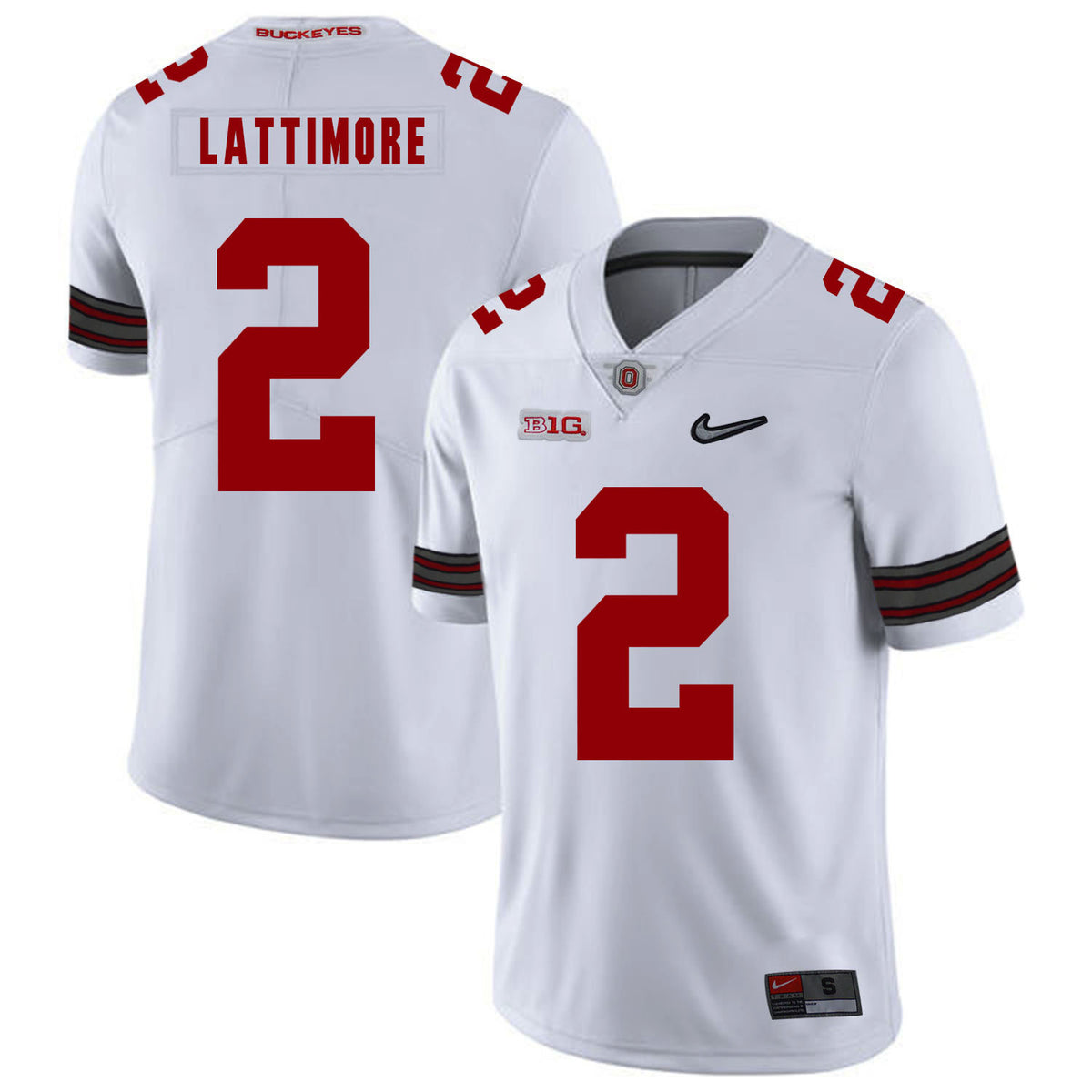 Marshon Lattimore Ohio State Buckeyes white jersey