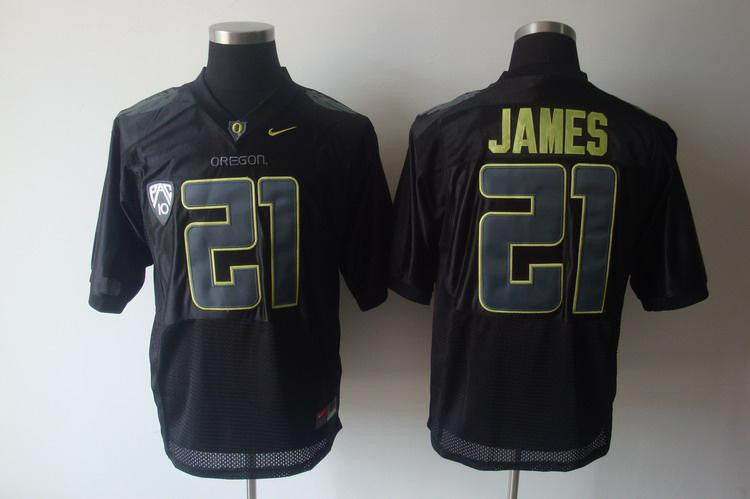 James Oregon Ducks black jersey