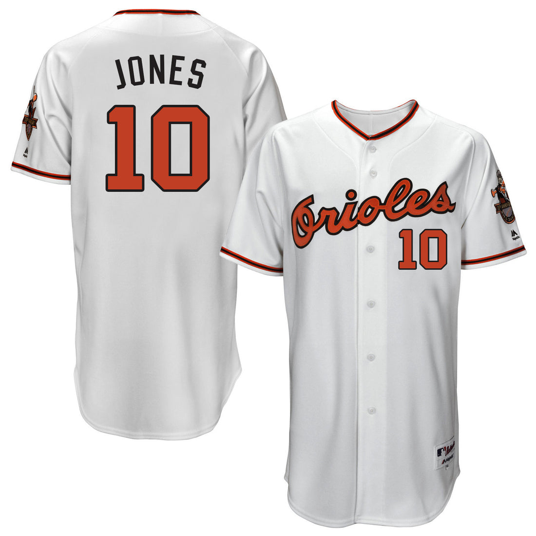 Adam Jones Baltimore Orioles white Throwback jersey