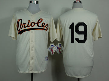 Davis Baltimore Orioles cream jersey