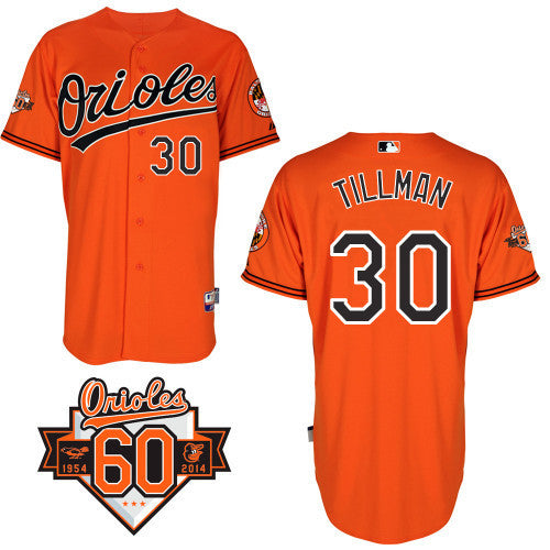 Tillman Baltimore Orioles orange jersey