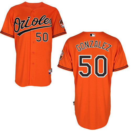 Gonzalez Baltimore Orioles orange jersey