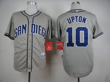 Upton San Diego Padres grey jersey