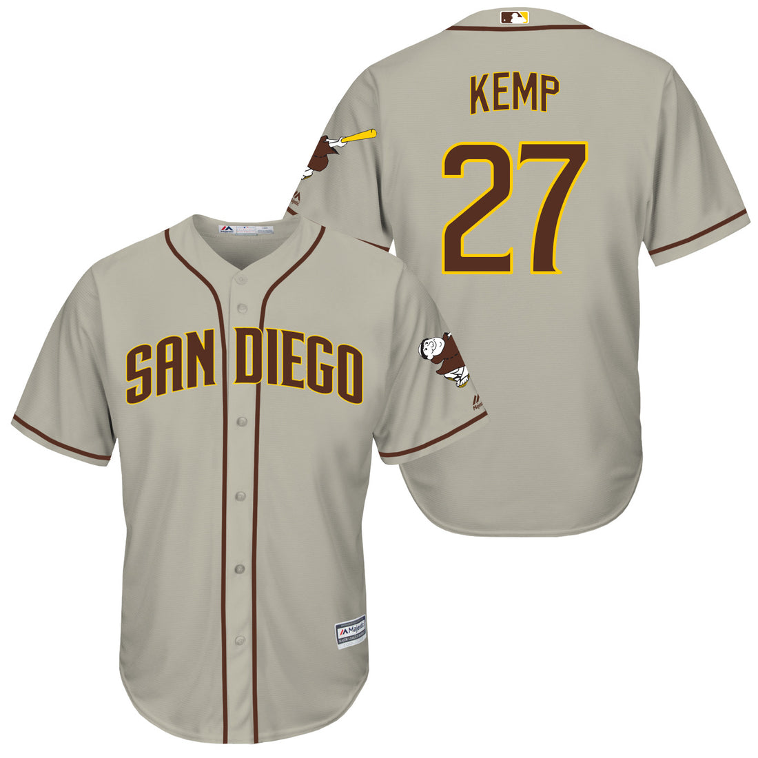 Matt Kemp San Diego Padres grey jersey