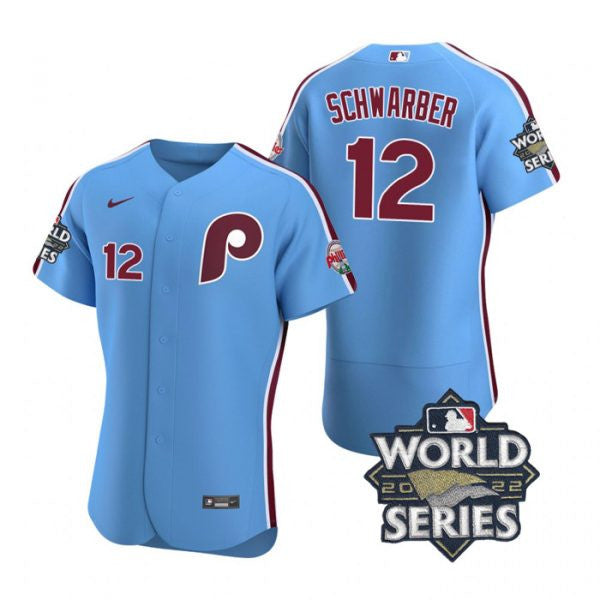 Kyle Schwarber Philadelphia Phillies blue jersey