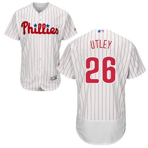 Chase Utley Philadelphia Phillies white jersey
