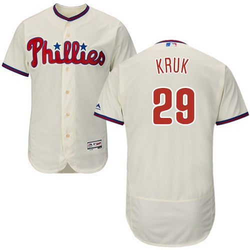 John Kruk Philadelphia Phillies cream jersey