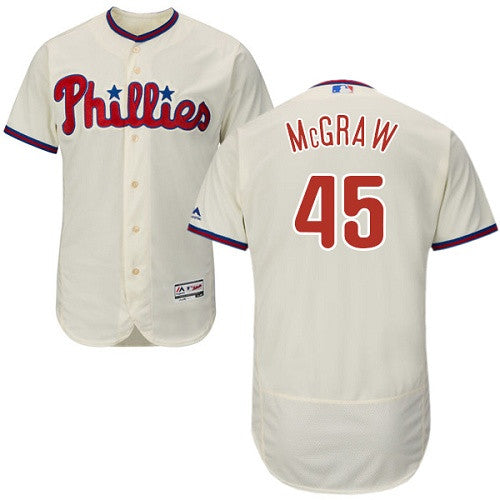 Tug McGraw Philadelphia Phillies cream jersey