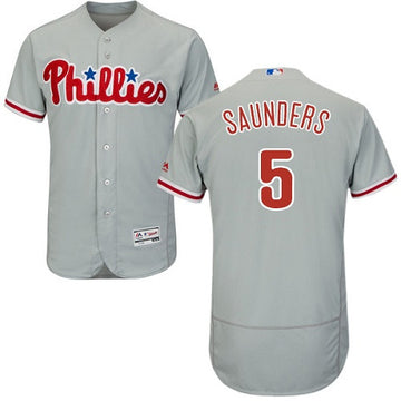 Michael Saunders Philadelphia Phillies gray jersey