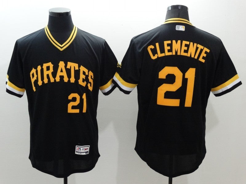 Roberto Clemente Pittsburgh Pirates black Throwback jersey
