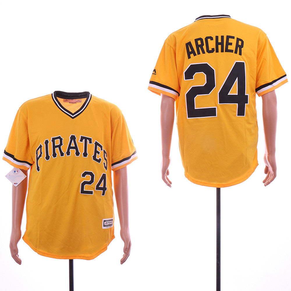 Chris Archer Pittsburgh Pirates gold jersey