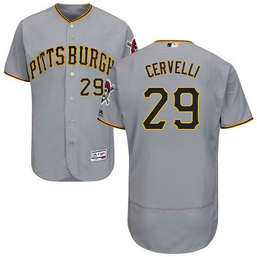 Francisco Cervelli Pittsburgh Pirates gray jersey
